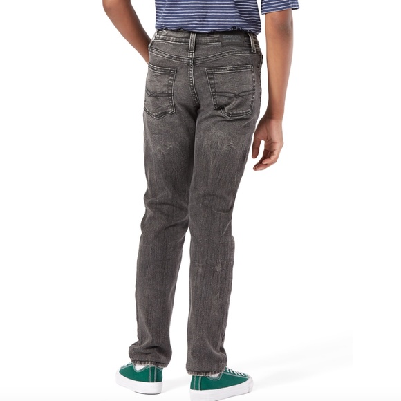 Levi's Boys Signature Slim Fit Dark Grey Denim Jeans - Picture 3 of 7